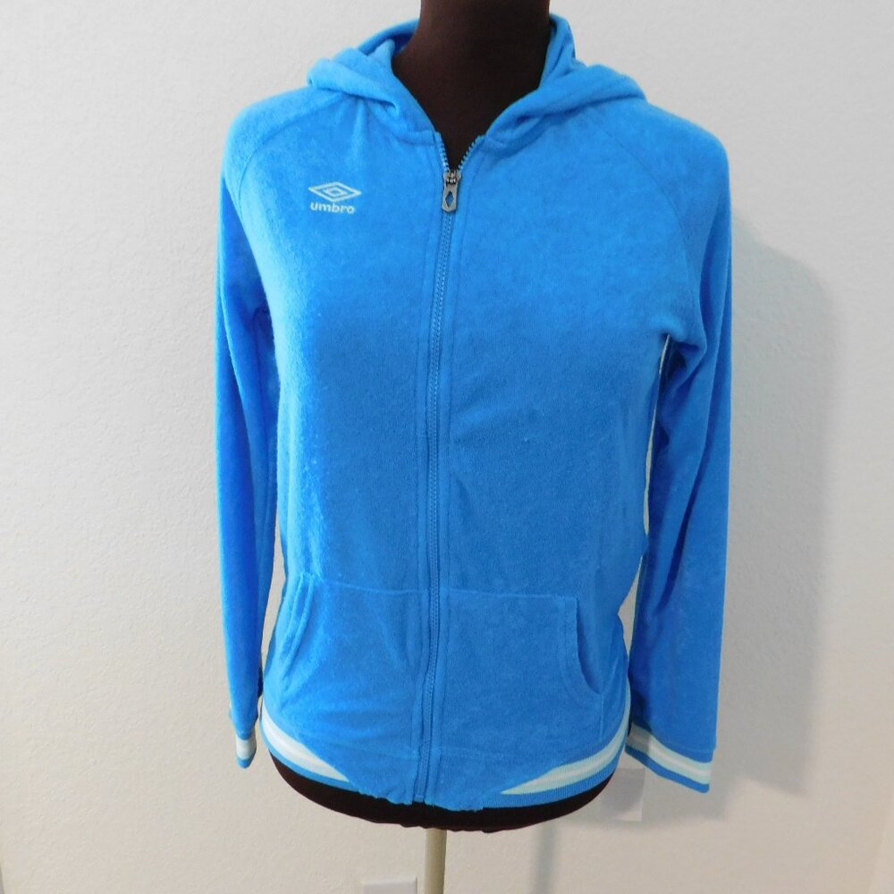 Umbro Long Sleeve Soft Terry Hoodie Full Zip Sweatshirt  Girls XL 14/16